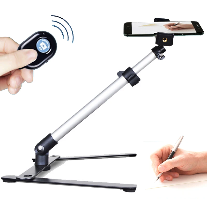 

Universal desktop phone aerial shooting multi-function recording video micro course photography video shelf stand holder suppord
