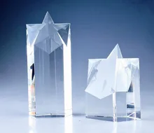 3D laser star glass award customstar логотип хрустальный трофей