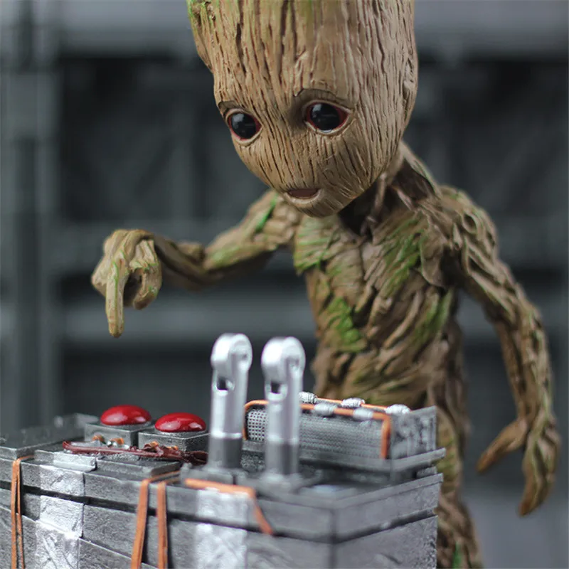 Creative Resin Groot Action Figures DJ Tree Man Statues Collectible Model Toy Home Decoration Gifts Drop Shipping |