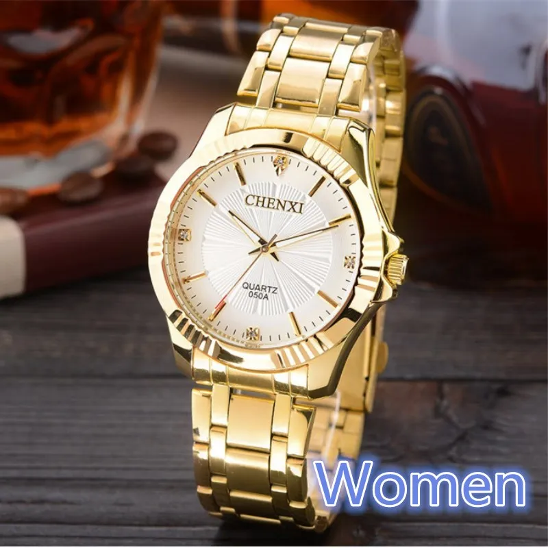 Chenxi женские часы роскошные золотые часы женские кварцевые часы из нержавеющей стали женские часы reloj hombre relogio masculino