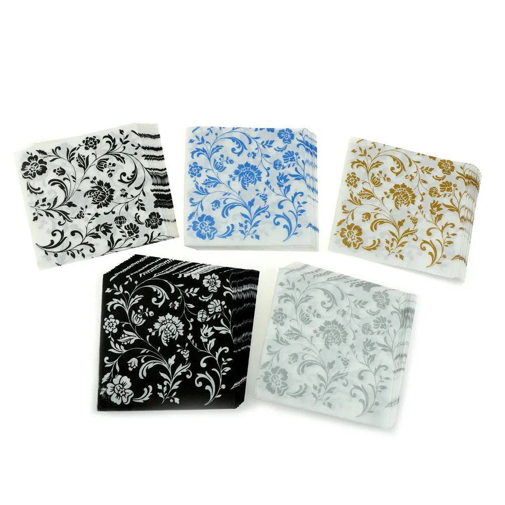 

20Pcs/Pack/Lot Printed Vintage Damask Flower Paper Napkins Event Party Tissue Napkins Decoration Serviettes