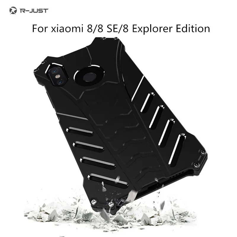 R JUST металлический чехол для телефона Xiaomi 10 Pro 9 8SE 8 Lite Explorer Edition CC9 9Se Mi Play Black Shark 2 3