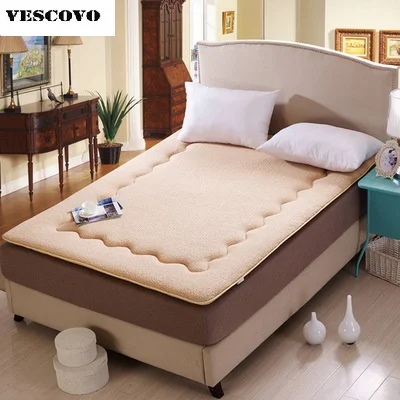 

Foldable warm thick mattress single twin student bed Tatami folded wool thick adult mattress