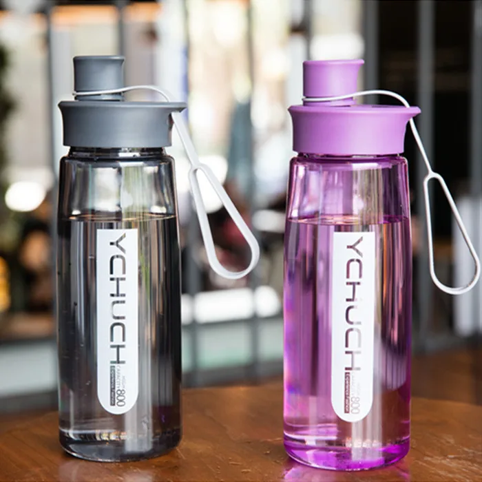 800 мл здоровые пластиковые бутылки для воды с веревкой и фильтром без бисфенола переносные бутылки для спорта на открытом воздухе