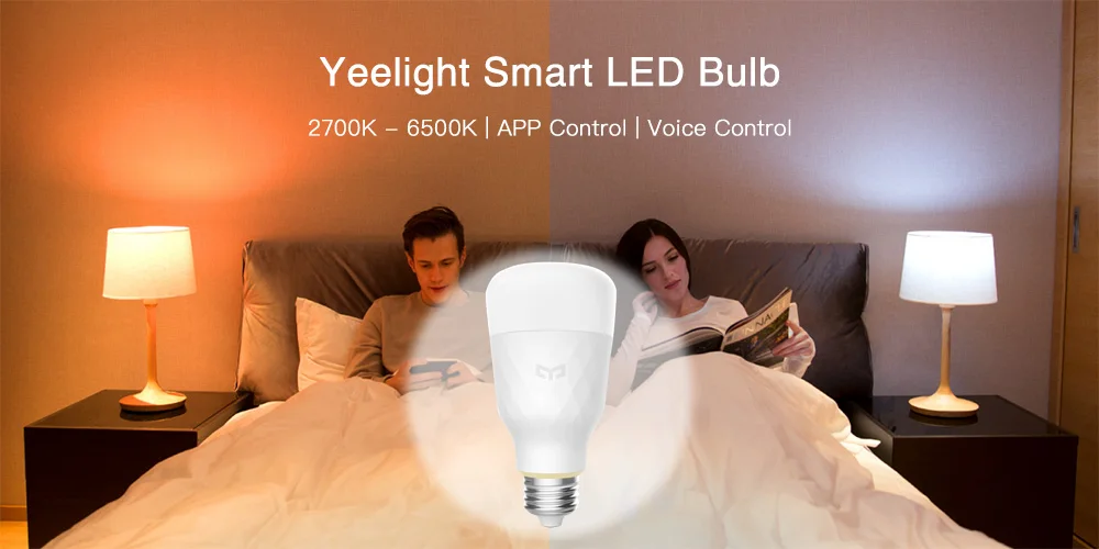 Новая умная Светодиодная лампа Yeelight регулируемая цветовая температура для