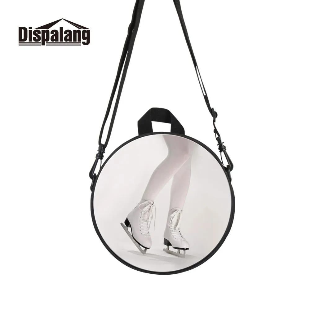 

Dispalang 2018 New Arrivals Multi Function Round Bags Polyester Small Messenger Bags for Women Mini Bag Print Skating Patterns