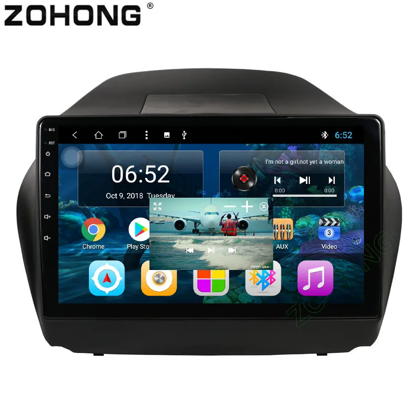 

2.5D 10.2 inch Octa 8 Core Android 8.1 RAM 2G ROM 32G for Hyundai IX35 Tucson CAR DVD Player Radio GPS Navigation WIFI BT MAP
