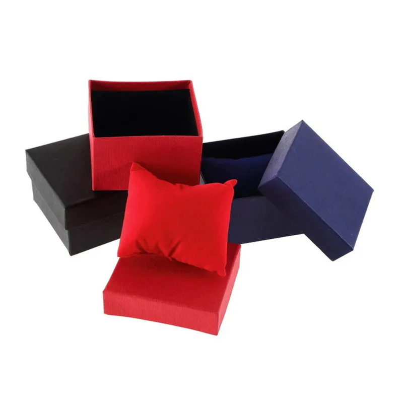 Новое поступление, красная коробка для часов, картонная подарочная коробка, прямоугольная Высококачественная упаковочная коробка для кварцевых часов, коробка для украшений, рождественский подарок