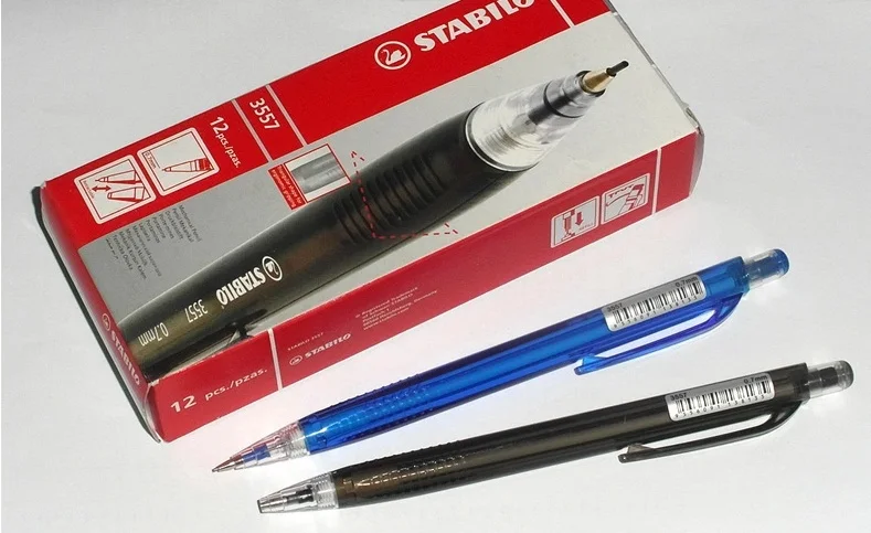 Stabilo pen 3557 /3555 прозрачный механический карандаш 0 7/0 5 коррекция треугольника|pencil