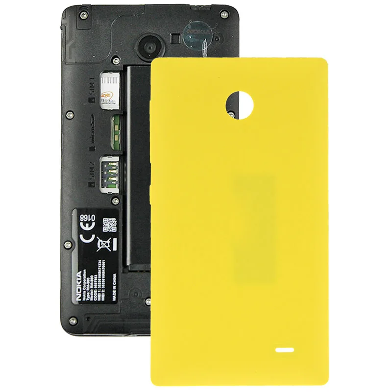 Оригинальная Пластиковая Задняя крышка батареи+ Боковая кнопка для Nokia X