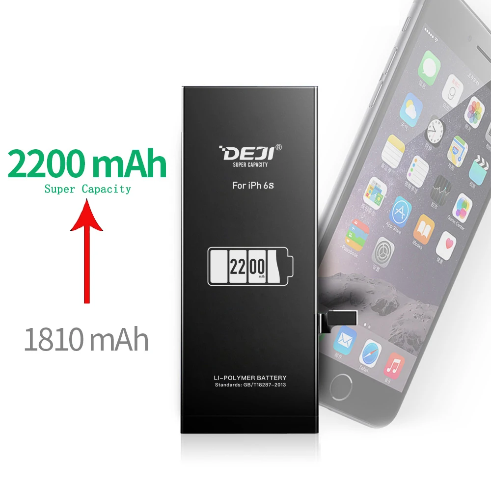 DEJI оригинальная литиевая батарея для iPhone 6s/6s p/7g/7 P реальная замена высокой емкости свежая батарея 48 шт