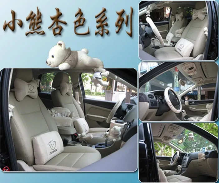 teddy bear steering wheel cover