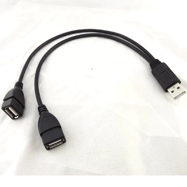 Высокое качество 2016 новинка USB 2 0 мужчина к двойной женский Джек Y Splitter