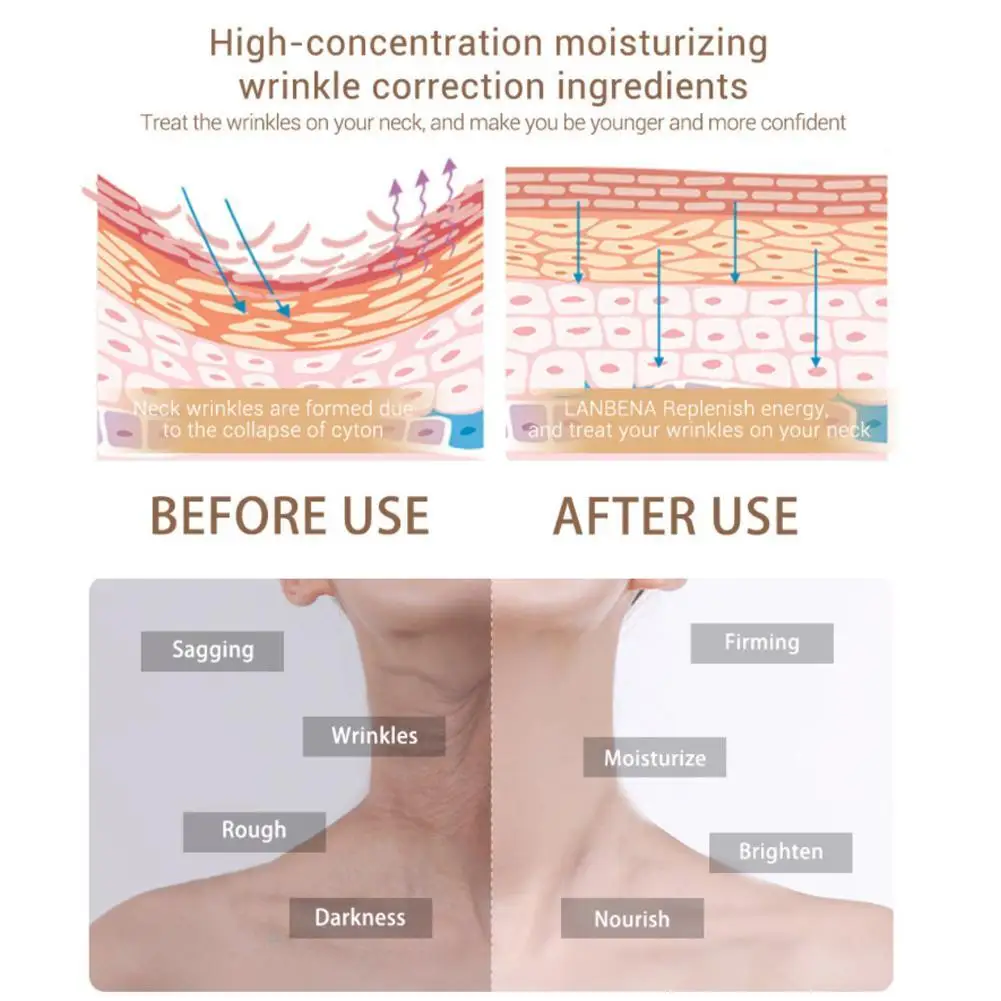 Против морщин против старения шеи отбеливающая маска увлажняющая питающая для укрепления шеи крем затягивает шею лифтинг шеи крем для ухода за кожей