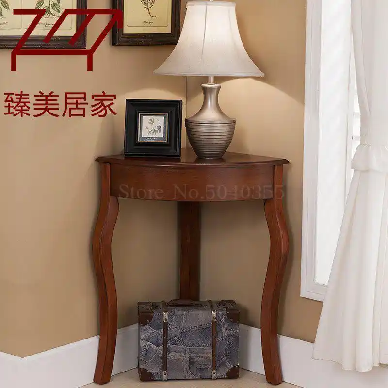 American Country Solid Wood Edge A Few European Style Corner Table American Country Solid Wood Edge A Few