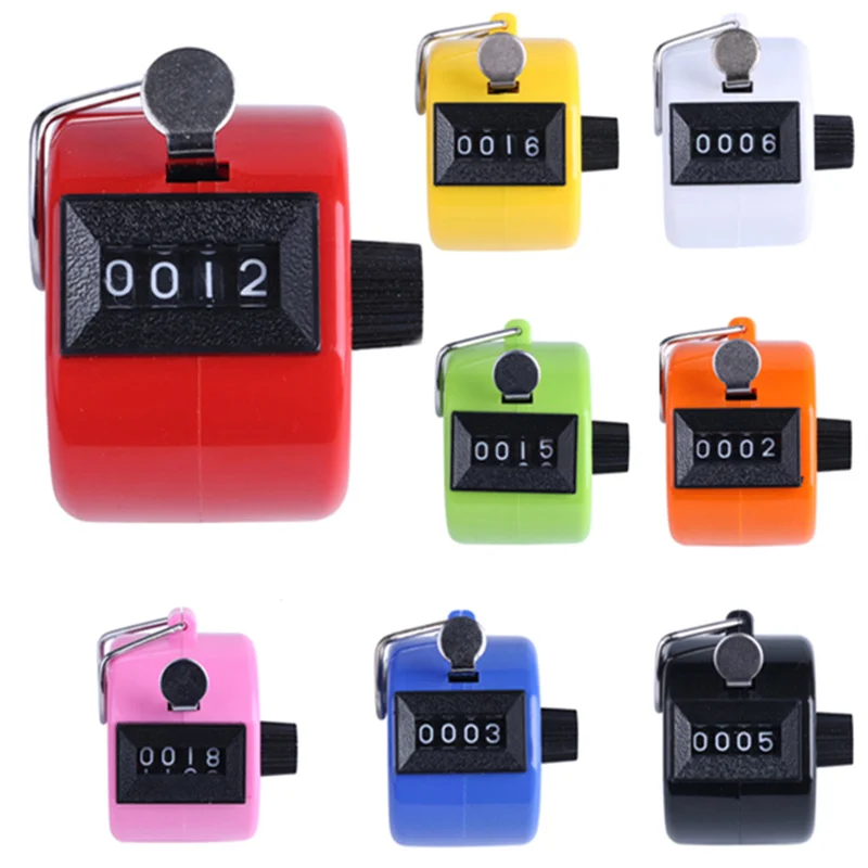 

Creative Manual 4-digit Counters, Plastic Shell Hand held Number Counting for Clicker Golf