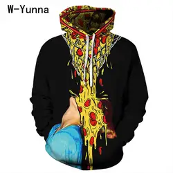 W-Yunna креативный принт 3d женская одежда Свободная Повседневная Осенняя Женская толстовка Повседневный пуловер с длинными рукавами и