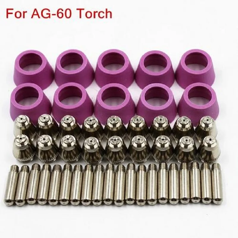 

Free Shipping 50PCS,SG-55 AG-60 cutting torch parts, AG60 SG55 Consumables for Plasma Cutter TIG Welding