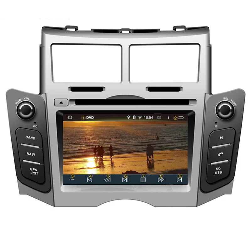 Flash Deal Ectwodvd Octa Quad Core 4G/2G Android 9.0 Car Multimedia DVD Player for Toyota Yaris 2005 2006 2007 2008 2009 2010 2011 8