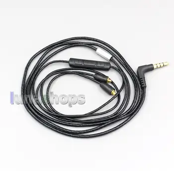 

LN004900 With Mic Remote Volume Earphone DIY Cable For original Shure se215 se315 se425 se535 Se846