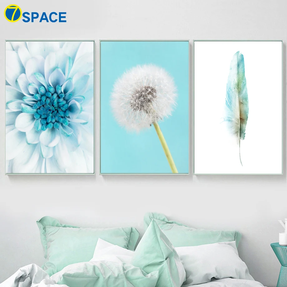 

Flower Dandelion Feather Nordic Posters And Prints Wall Art Canvas Painting Pop Art Print Wall Pictures For Living Room Decor