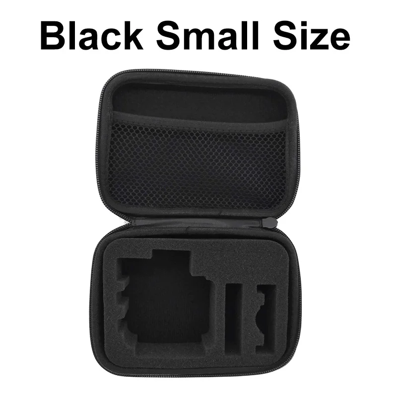 Сумка для GoPro аксессуары Защитная сумка для хранения чехол для Xiaomi Yi Go pro Hero 7 6 5 4 Sjcam Sj4000 действие Камера - Цвет: black small size