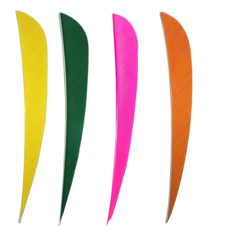 Arrow Fletching Jig PATIKIL Shield Cut Vanes, 20 Pack 4 Inch Archery Arrow Fletch Turkey Feather Fletch Wooden Arrows