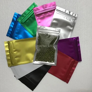 

8.5*13cm Matte Colorful Translucent Zip Lock Bags Colored & Clear Pouches Zipper Bags Food Pouches Pill Bag 1000pcs/Lot