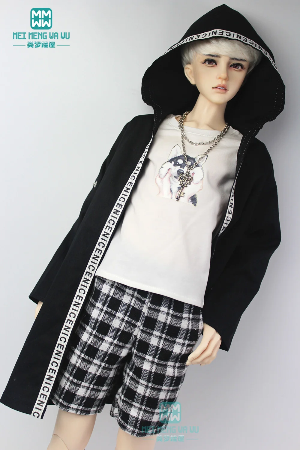 Doll Clothes Accessories For 68-75cm BJD doll Fashion Letters Coats Vests Shorts