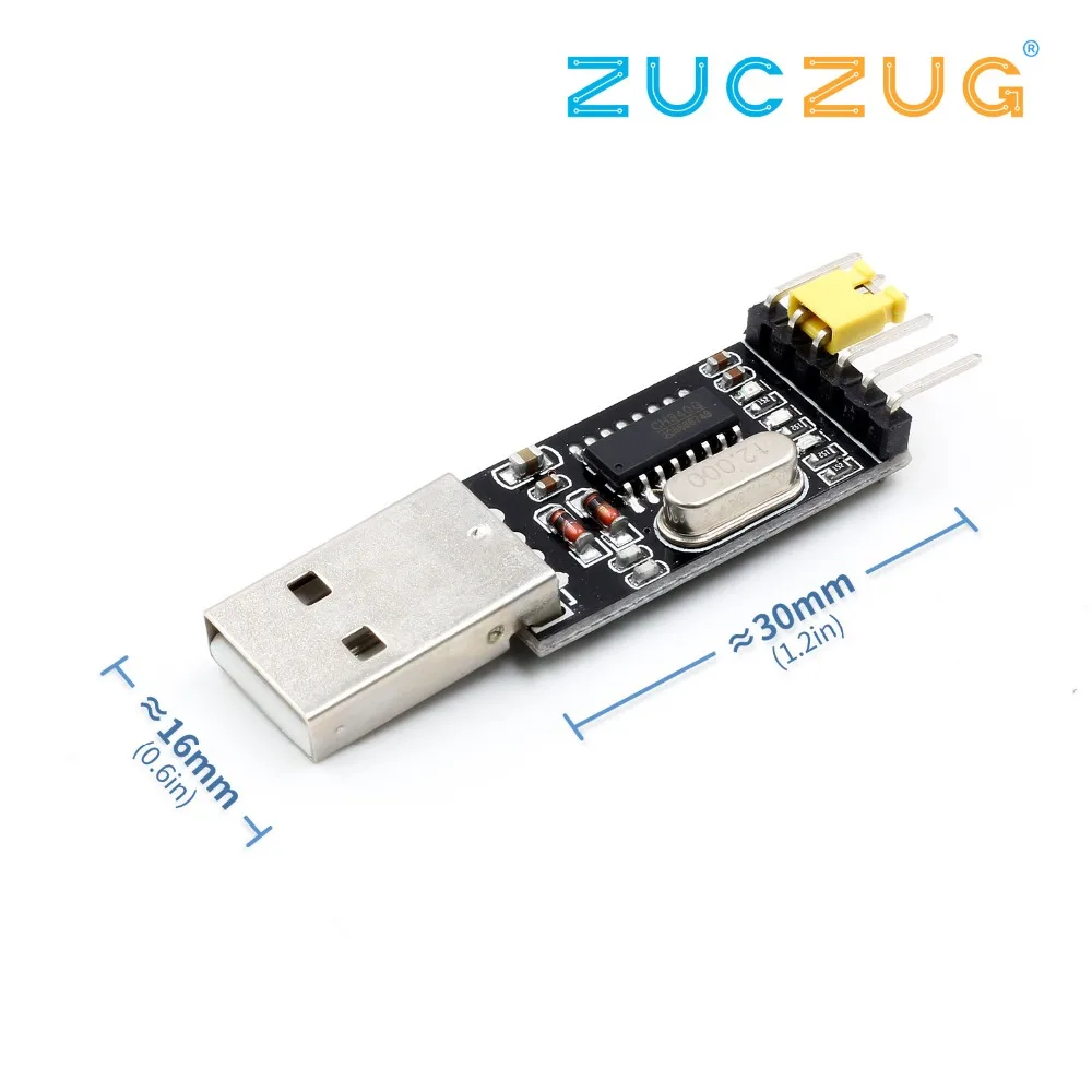 

CH340 module USB to TTL CH340G upgrade download a small wire brush plate STC microcontroller board USB to serial