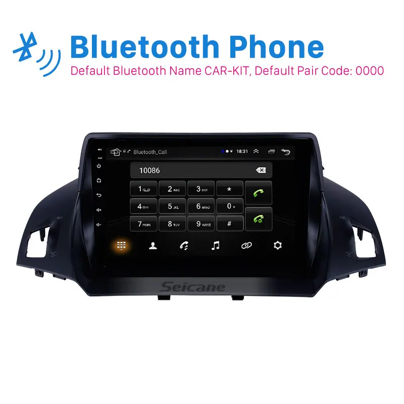 Автомагнитола Seicane 2DIN Android 10 0 9 дюймов для Ford Escape 2013 2014 2016 головное устройство Wi Fi