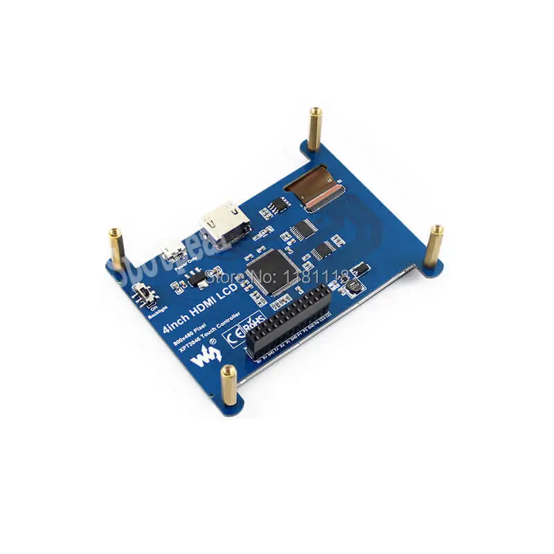 Raspberry Pi lcd сенсорный экран 4 дюйма 800x480 ips hdmi дисплей лучше, чем 3,5 дюймовый сенсорный экран
