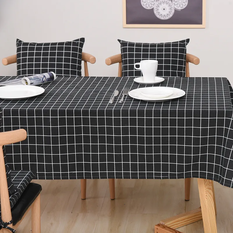 

Nordic Simple Style Square Napkin Dinner Table Cotton Geometric Placemat Setting Placemats Table Bowl Plate Pad Coasters 40*60cm