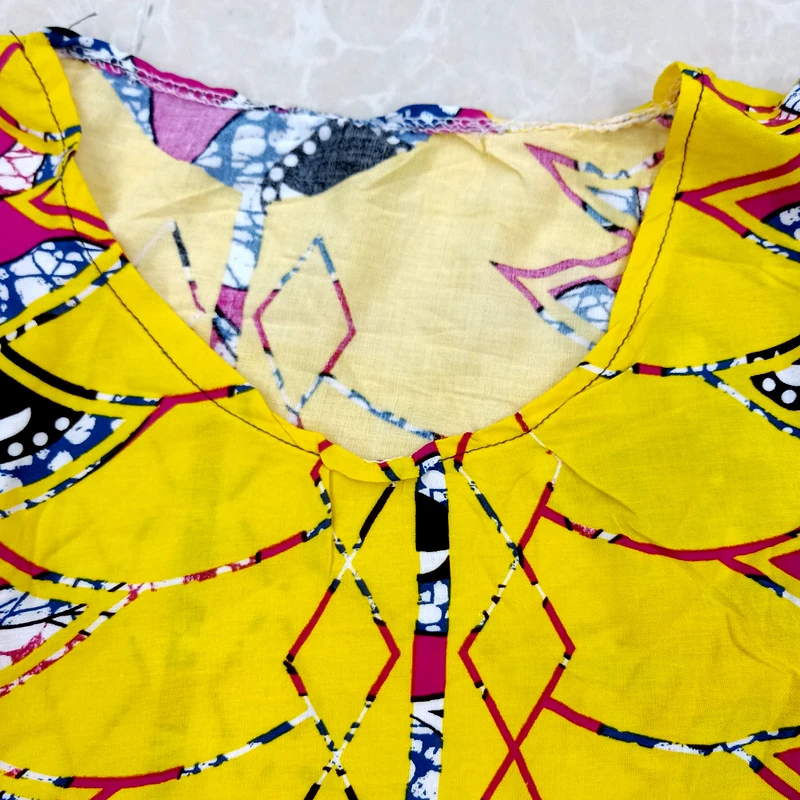 Новое модное Африканское Дашики повседневное с коротким рукавом печати длинное платье для женщин