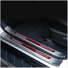 Для Toyota RAV4 RAV 4 2013- нержавеющая сталь внутри+ снаружи порога протектор педали Накладка с логотипом