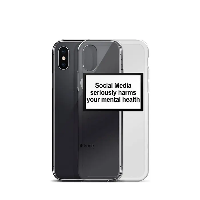 Social Media seriously harms your mental health Soft Phone Cases For iphone 6 6S 7 8 plus X XS MAX XR 5 5s SE Back Cover Coque