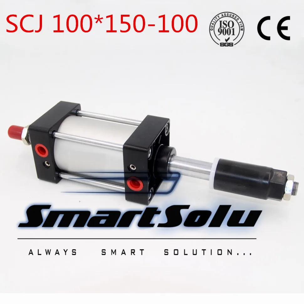 

Free Shipping Airtac type air cylinder single rod 50mm bore 150mm stroke SCJ50x150-100 100mm adjustable stroke air cylinder