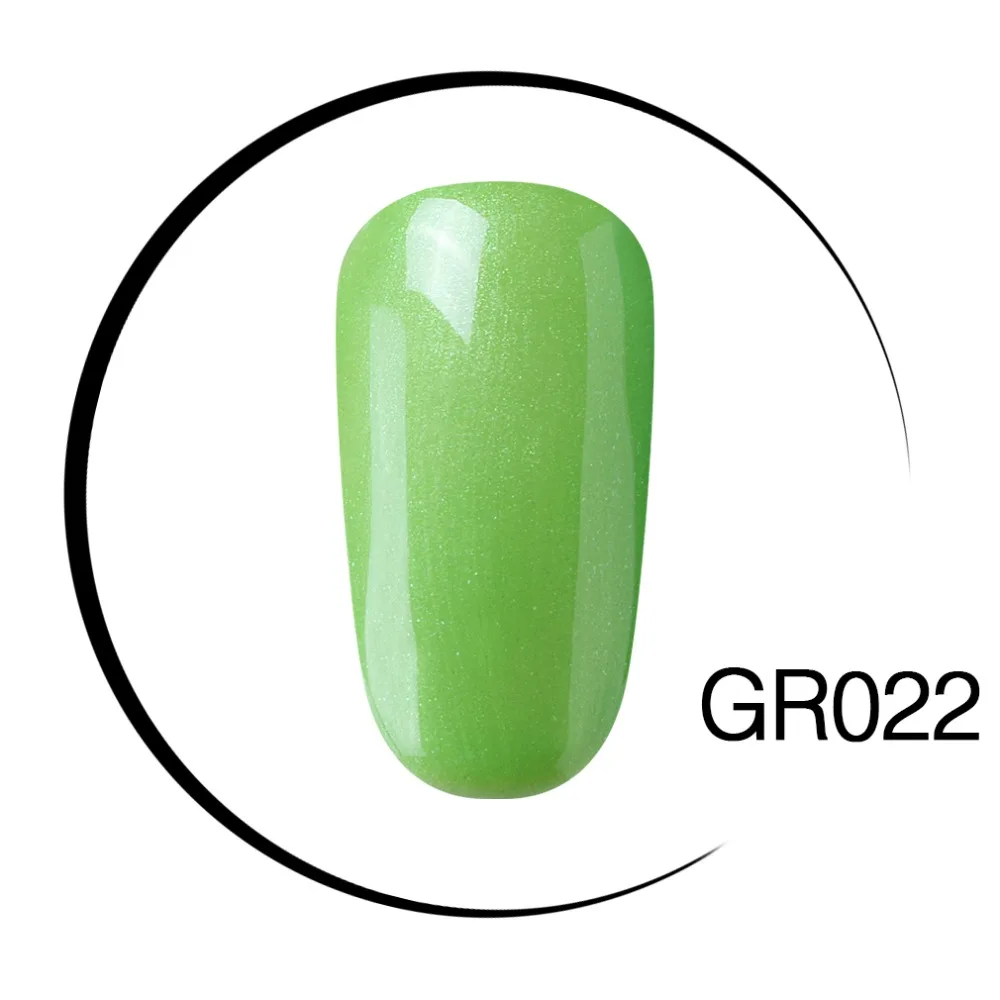 Elite99 10 мл Лак для ногтей Новая мода зеленый идеальный чистый цвет эффект УФ светодиодный отмачиваемый гель лак для ногтей цветной лак