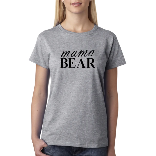 MAMA BEAR 2017 Womens T Shirts Tumblr Funny Harajuku Punk Clothes For MAMA BEAR 2017 Womens T Shirts Tumblr Funny Harajuku Punk Clothes For