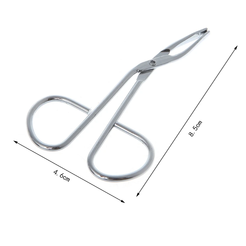 Нержавеющая сталь удаление волос ножницы плоский наконечник для бровей зажим для пинцета машинка для стрижки