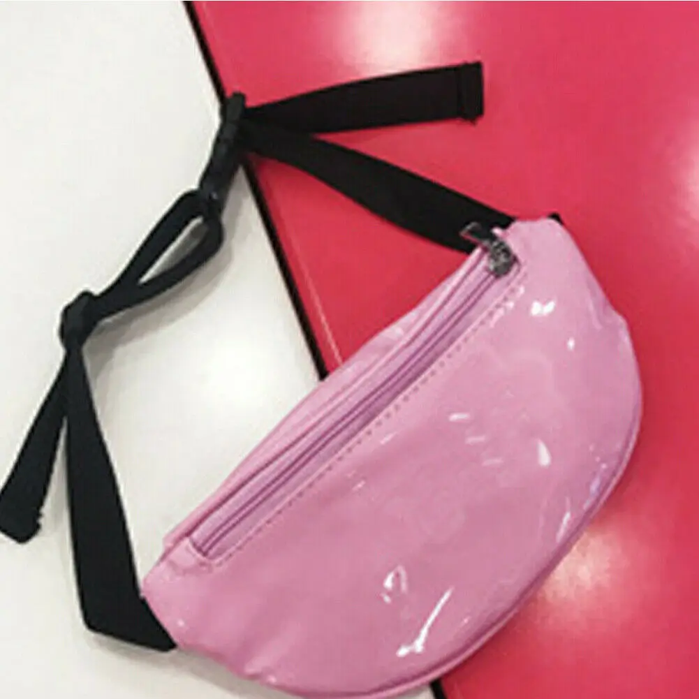 Новинка года; Стильные Детские поясные сумки для мальчиков и девочек; сумки с ремнем для денег; Очаровательная сумка через плечо - Цвет: Розовый