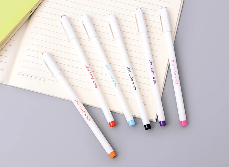 8 шт./партия простая пластиковая гелевая ручка карамельного цвета, ручки для письма, офисные школьные принадлежности, корейские канцелярские товары для студентов, высокое качество