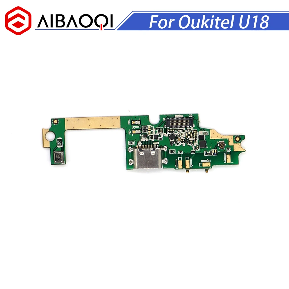 

AiBaoQi New Original usb plug charge board For Oukitel U18 Mobile Phone Flex Cables charging module cell phone Mini USB Port