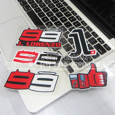 

5Styles Car Styling Driver Jorge 99 Lorenzo Finger Good Car Motor Sticker Decals