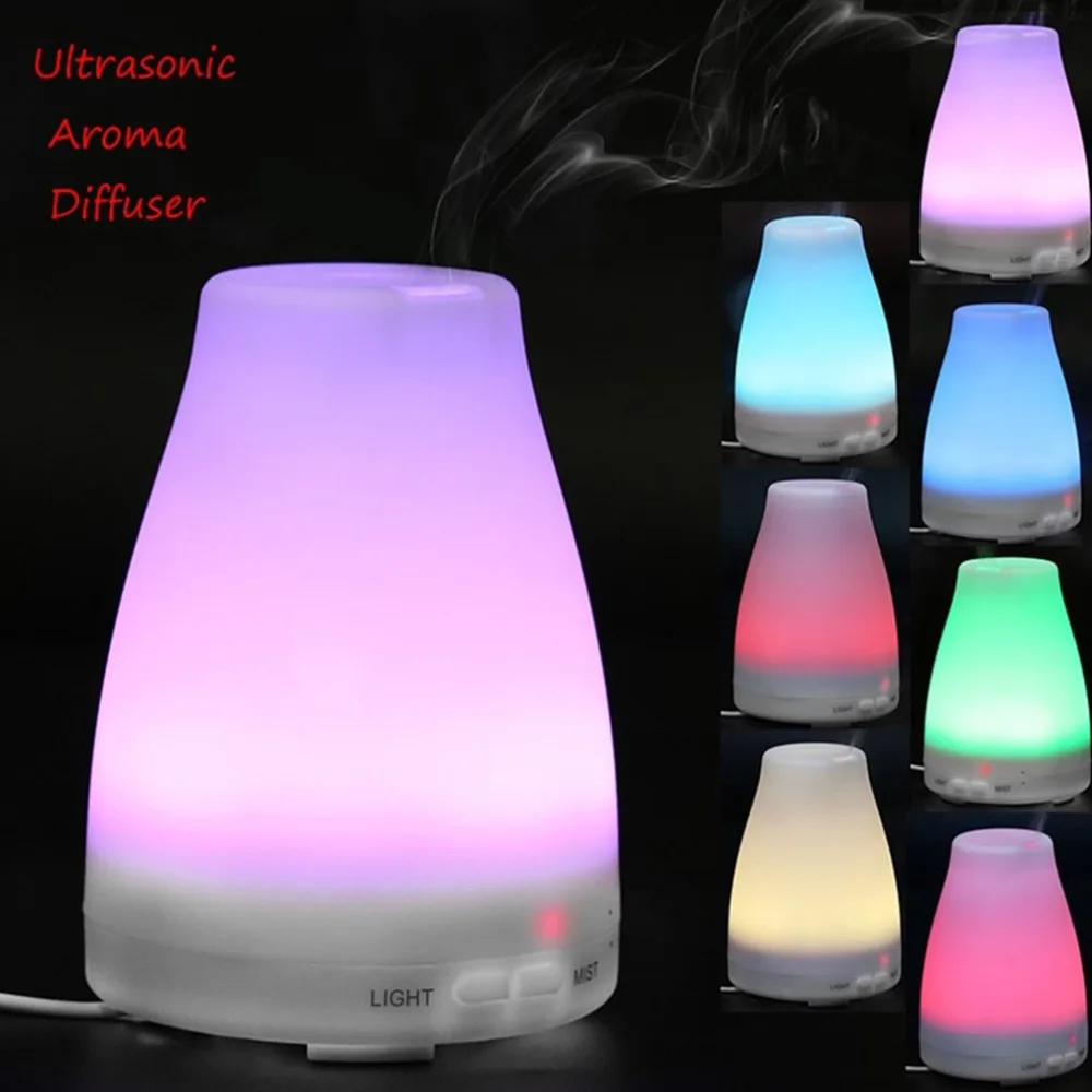 

New humidifier Colorful LED Night LightPortable Size Air Humidifier Ultrasonic Essential Oil AromaDiffuserfor Home Office