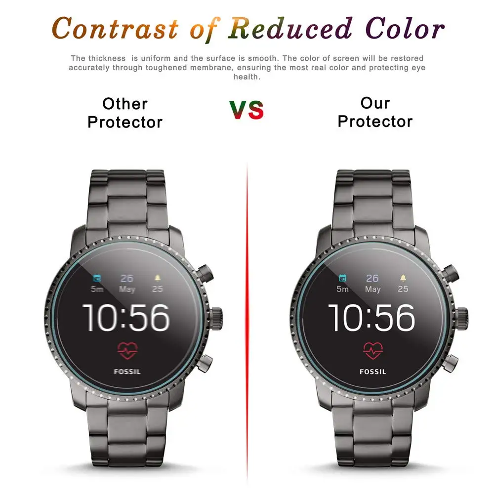 Screen Protector Fossil Q Explorist Gen Smart Watch Tempered Glass