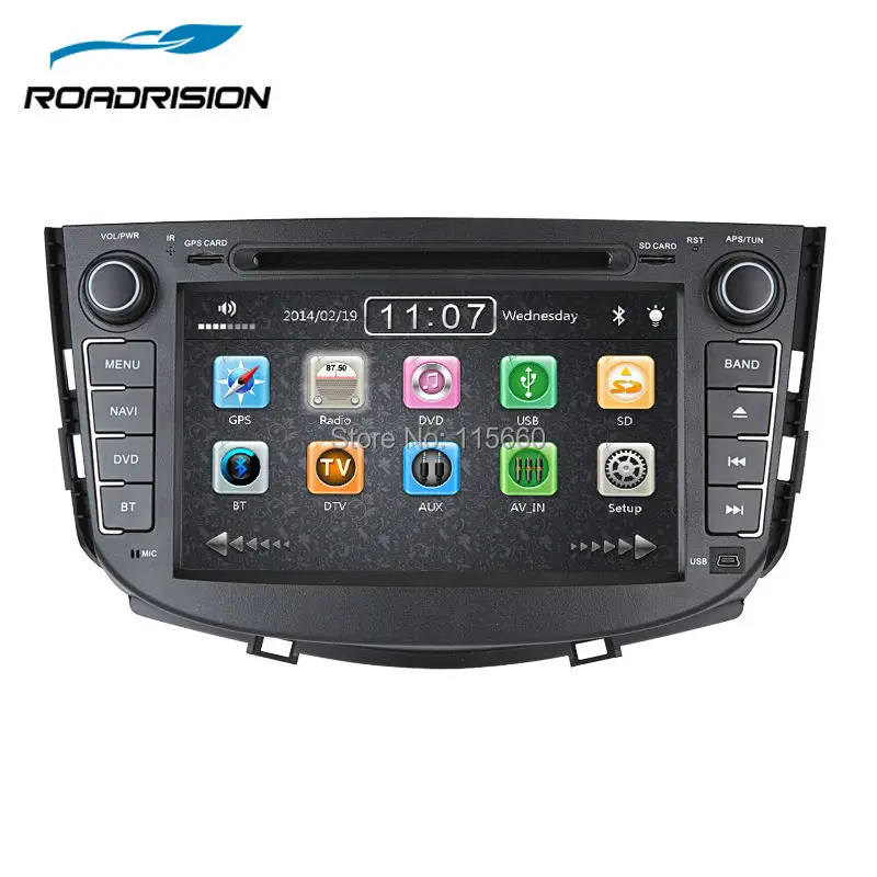 Автомобильный DVD стерео головное устройство RoadRision навигация для Lifan X60 с GPS Bluetooth