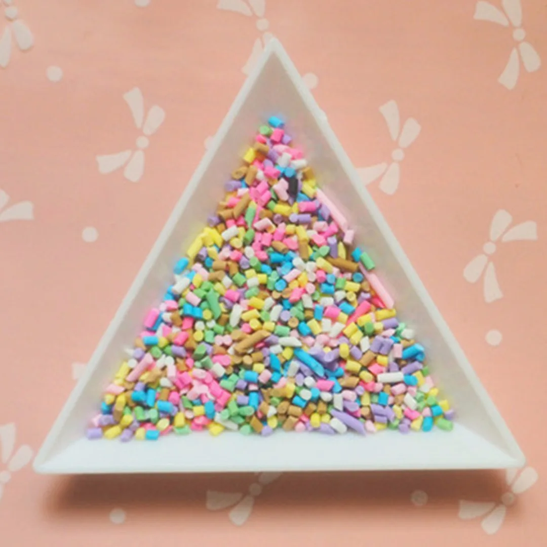 50g 2-6mm Fake Sprinkles Faux Chocolate Topping Candy Flakes Polymer Clay