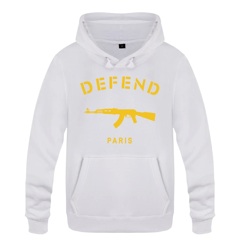 Париж AK47 личности толстовки, новинка Для мужчин Для мужчин с капюшоном флисовый пуловер с капюшоном - Цвет: BAY HUAT