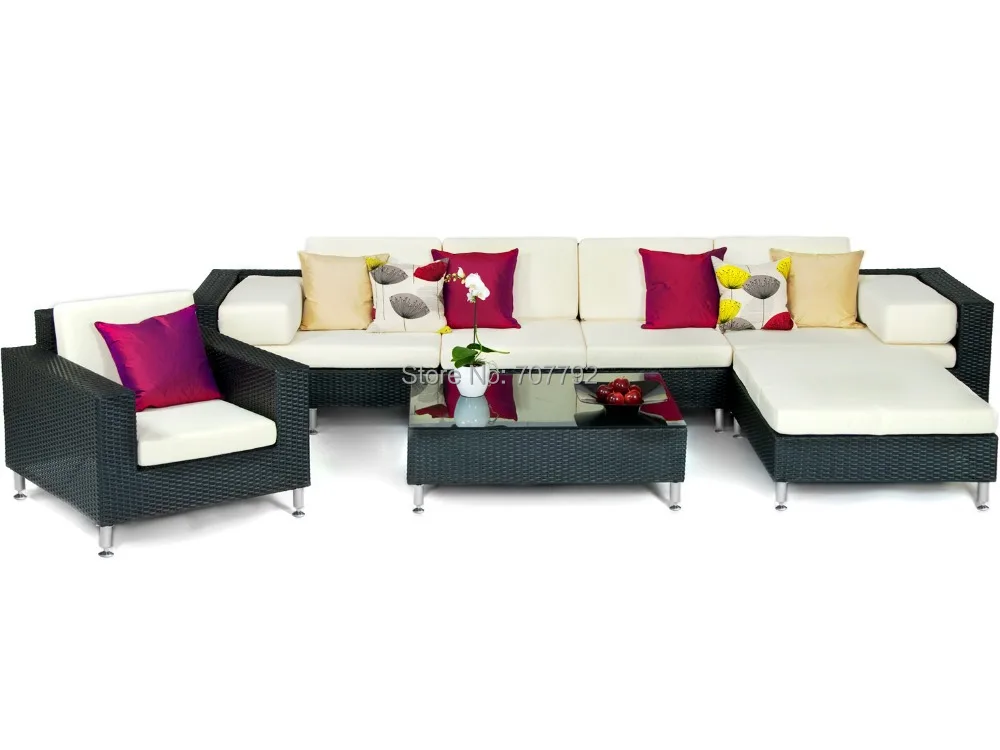 7 Piece All Weather outdoor furniture modular sofa setsin Garden Sofas